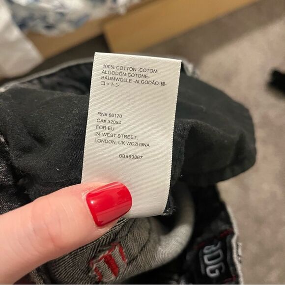 BDG Urban Outfitters Distressed Slim Straight Washed Black 26 - Picture 9 of 12